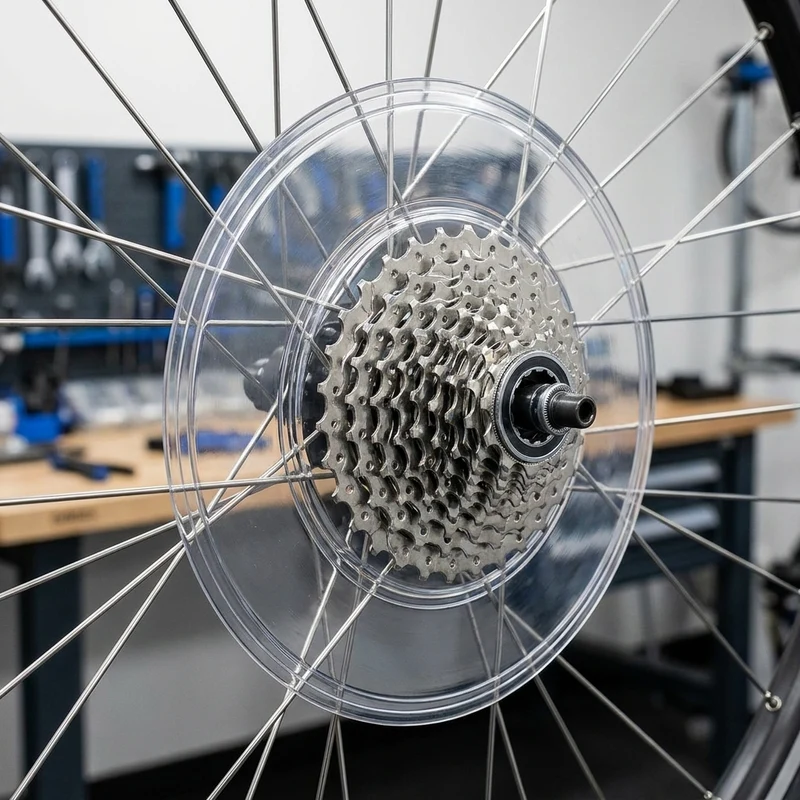 Shimano Speichenschutzscheibe 137 mm 32-Loch CP-FH35 - Zuverlässiger Schutz für Kassette und Speichen
