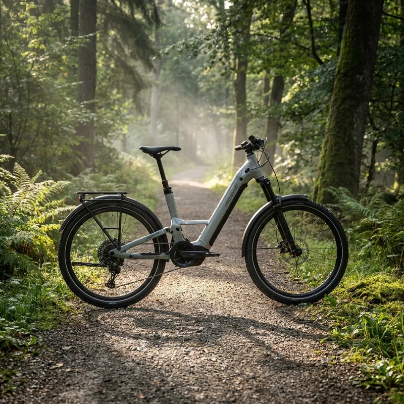 Haibike Adventr 4 Low SUV E-Bike Fully 27 - E-Mountain Bike - 5 Zoll 600 Wattstunden Bosch Performance Line PX Shimano Cues 11-Gang grey-bamboo - E-Cross Bike