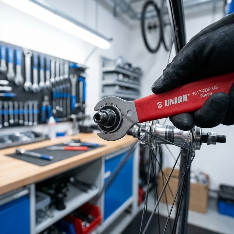 Unior 1617-2DP-US Konusschlüssel 26mm rot - Profi-Werkzeug für Fahrrad-Naben
