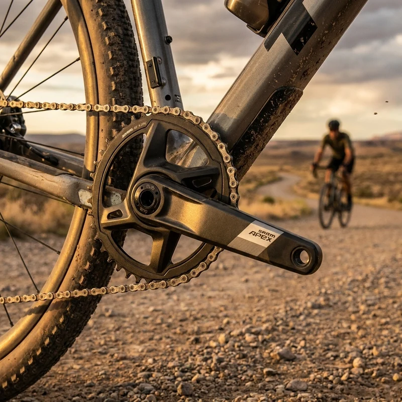 SRAM Apex 1 DUB Wide Kurbelgarnitur 165 mm 40T - leichte 1x Performance für Gravel