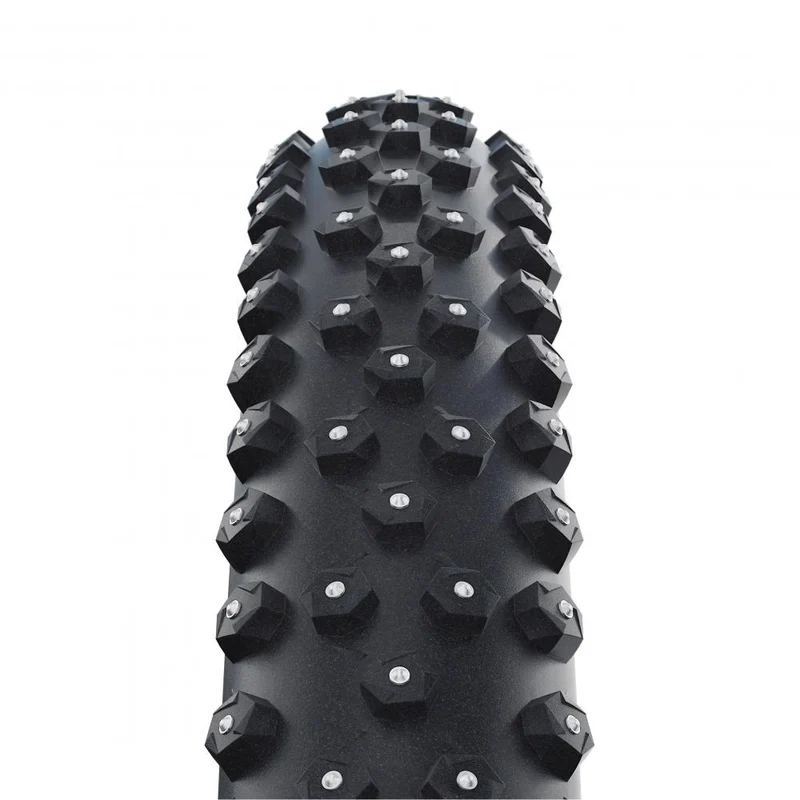 Schwalbe Drahtreifen ICE SPIKER PRO Performance 28x2,6 Zoll (65-622) Schwarz - maximaler Grip auf Eis und Schnee