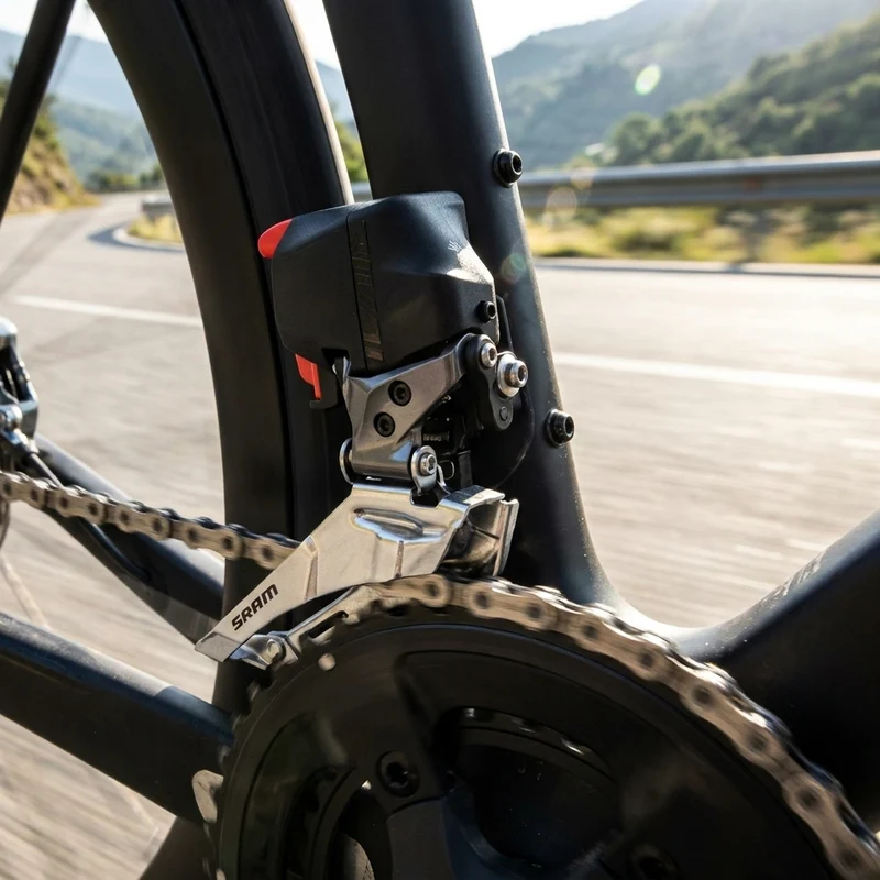 SRAM Rival eTap AXS Umwerfer Anlöt - Präzise Funk-Schaltperformance vorne