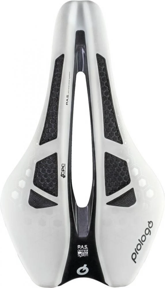 Prologo Sattel Dimension TRI 143 Nack weiß/silber Unisex 245x143mm