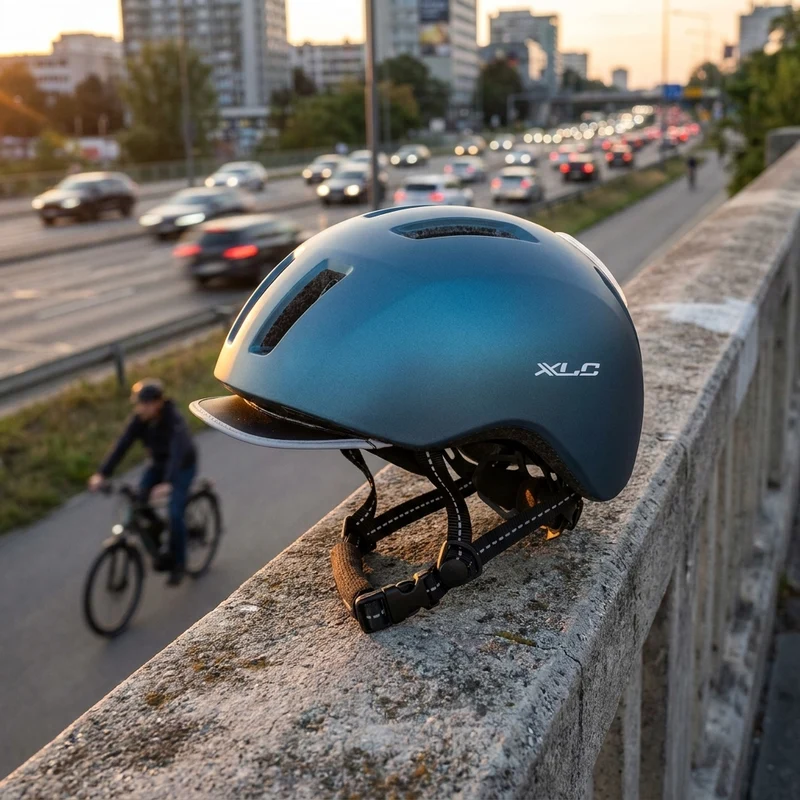 XLC Helm City BH-C24 53 bis 57 cm metallic blau