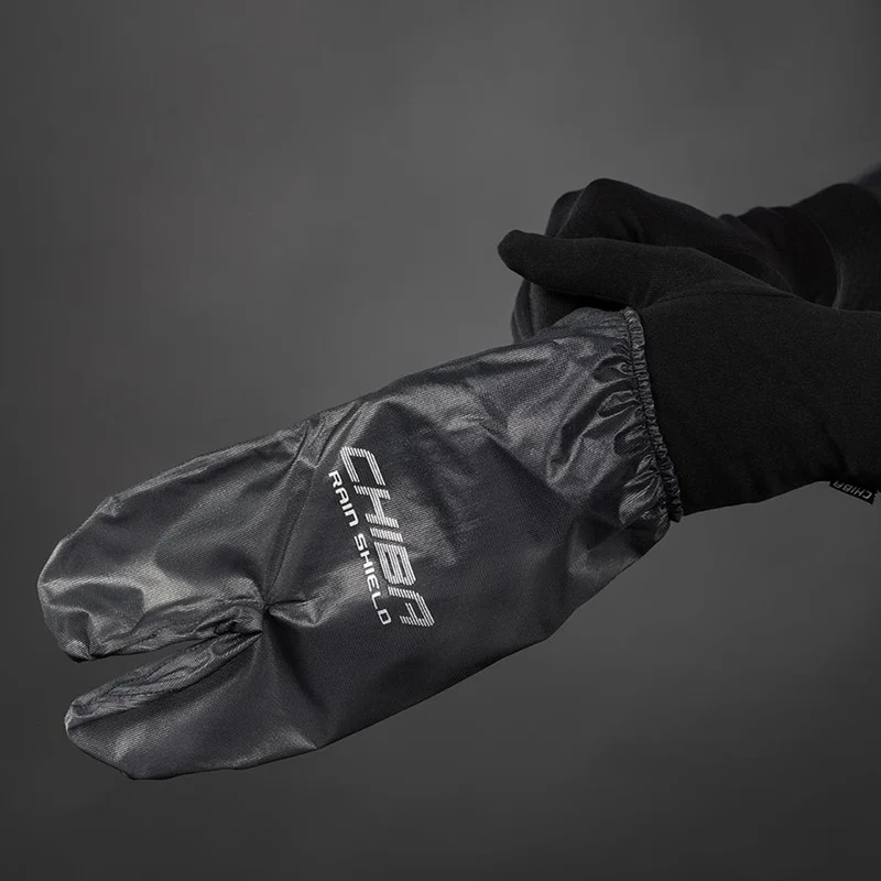 CHIBA Rain Shield Superlight - Lobster-Überzugshandschuh, XS, schwarz, wind- & wasserabweisend