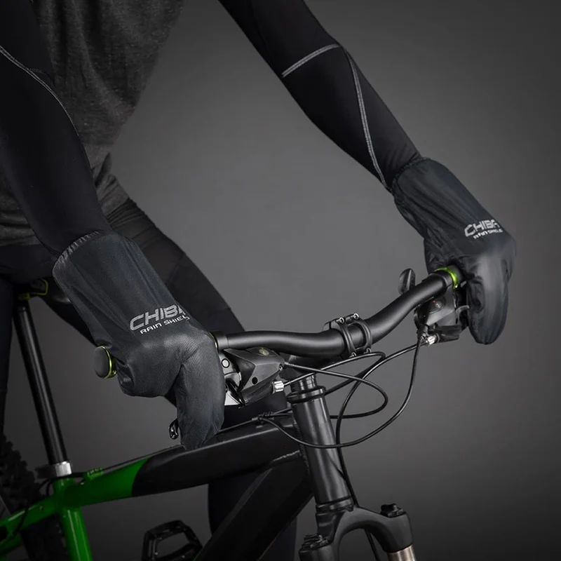 CHIBA Rain Shield Superlight - Lobster-Überzugshandschuh, XS, schwarz, wind- & wasserabweisend