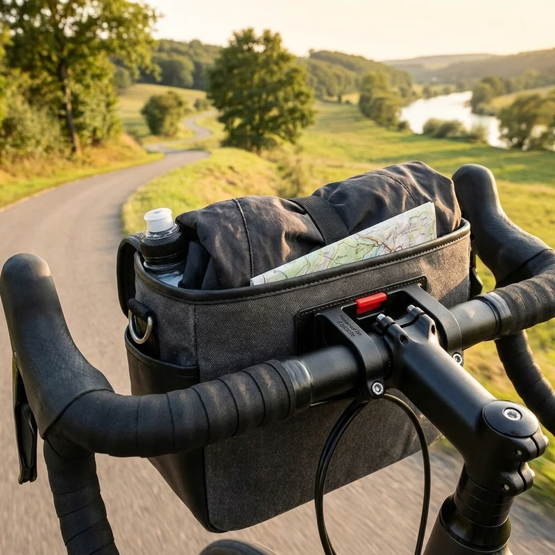 KLICKfix Montagesockel A-HEAD Adapter für Fahrradlenker - Aluminium Halterung für Lenkertaschen - Adaptersockel