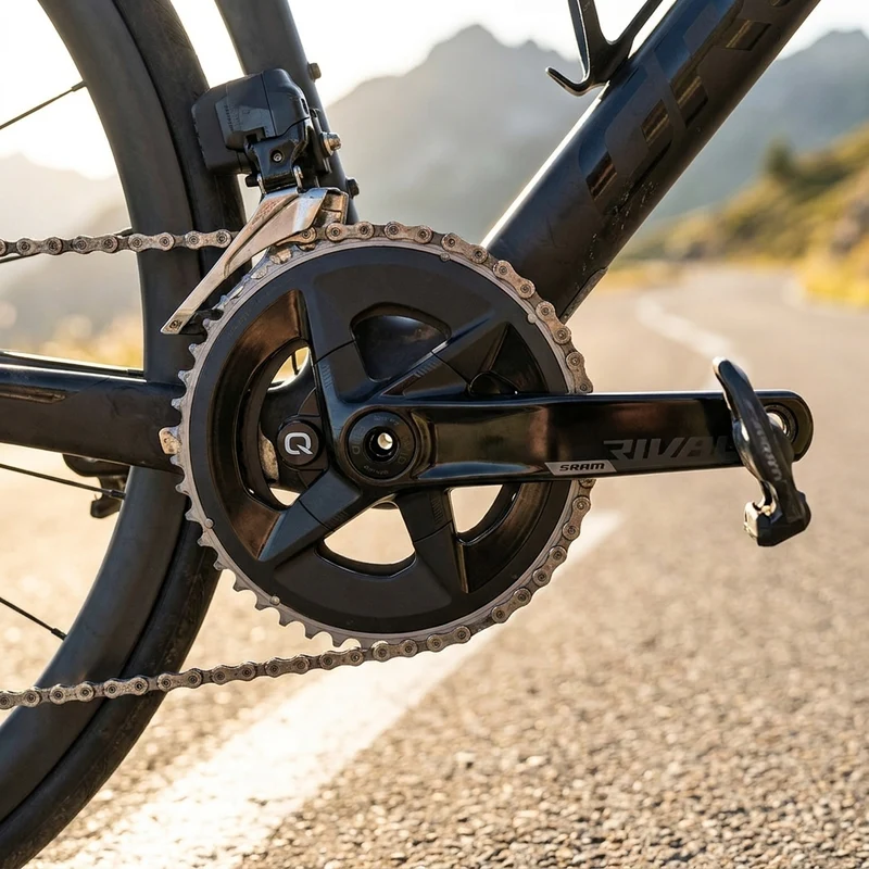 SRAM Rival AXS Quarq Powermeter Kurbel 33/46 Z, 172,5 mm - präzise Leistungsmessung
