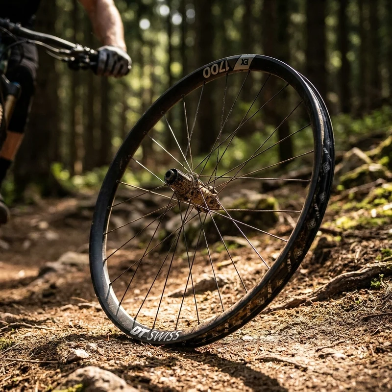 DT Swiss Laufrad EX 1700 SPLINE 27,5" 584 x 30 mm schwarz - robustes Enduro-Vorderrad