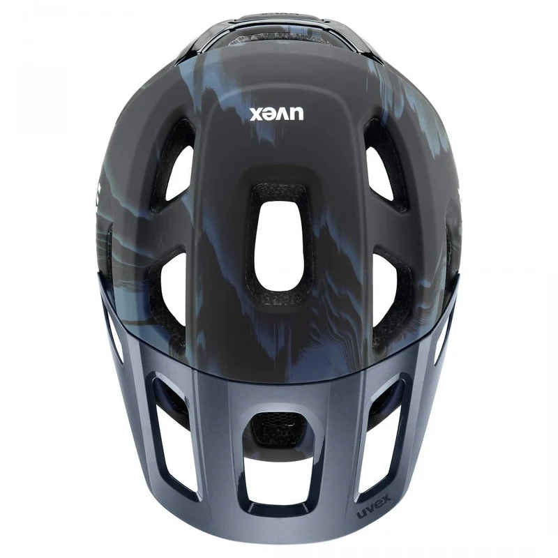 uvex react MTB-Fahrradhelm - Größe 56-59 cm, Mystic Matt, Double-Inmould, 3D IAS, monomatic, sportliches Gelände