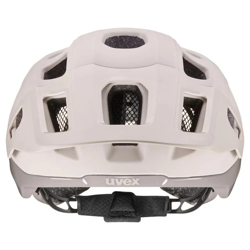 uvex react MTB-Fahrradhelm - Größe 52-56 cm, Warm Grey Matt, 2-step 3D IAS, mehrteilige Schale, sportliches Gelände