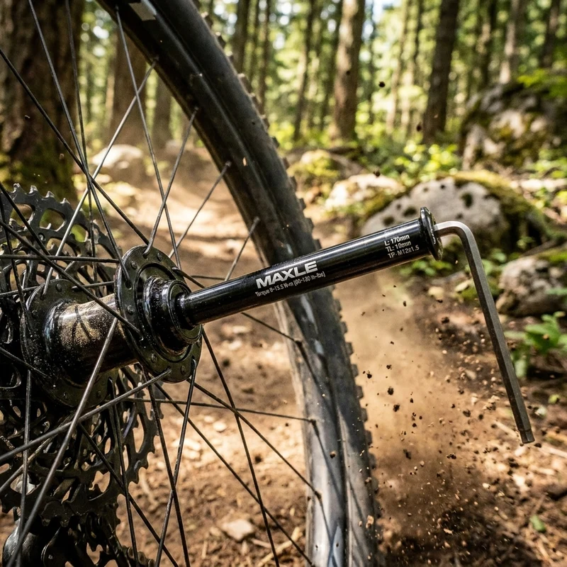 SRAM Maxle Stealth Steckachse hinten M12 x 1,5 / 148 x 170 mm - Steife und sichere Hinterradbefestigung